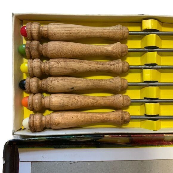 Vintage 60s Fondue Forks New in Box - Picture 9 of 11